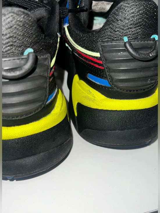 Puma Black Sneakers with Red, Blue & Yellow Accents - Picture 4 of 8